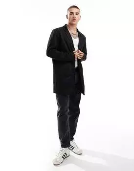 Черная трикотажная куртка Jack & Jones