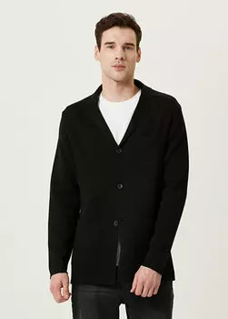 Черная трикотажная куртка Network