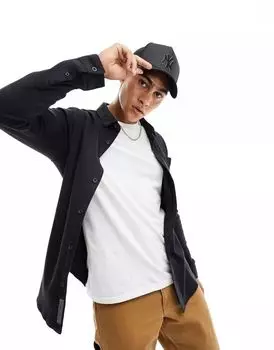 Черная трикотажная рубашка с длинными рукавами Brave Soul