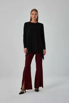 Черная трикотажная туника с блестками Mizalle, черный