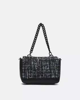 Черная твидовая сумочка с несколькими ручками Abbacino, черный