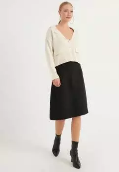 Черная юбка-миди Herita, серый