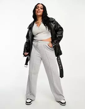 Черная удлиненная байкерская куртка из искусственной кожи ASOS DESIGN Curve