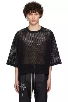 Черная укороченная футболка Champion Edition Tommy Rick Owens