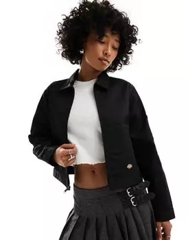 Черная укороченная куртка без подкладки Dickies Eisenhower