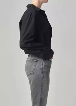 Черная укороченная рубашка Kayla Citizens Of Humanity, черный