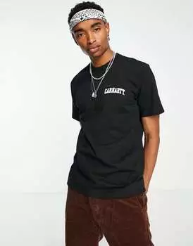 Черная университетская футболка Carhartt WIP