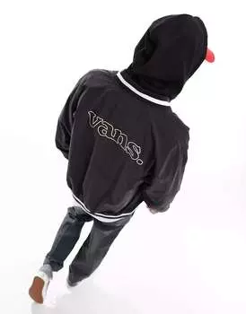 Черная университетская куртка-бомбер Vans moore