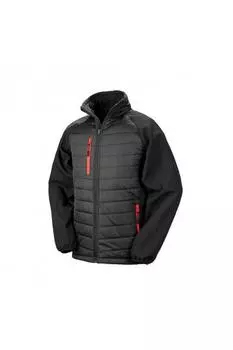 Черная утепленная куртка Compass Soft Shell Result, черный