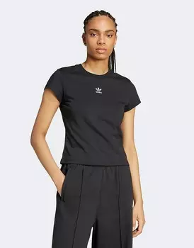 Черная узкая футболка adidas Originals Essentials