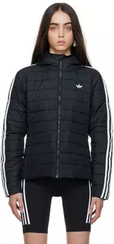 Черная узкая куртка adidas Originals