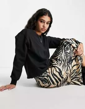 Черная узкая толстовка ASOS DESIGN