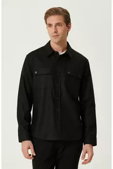 Черная верхняя рубашка Network, черный