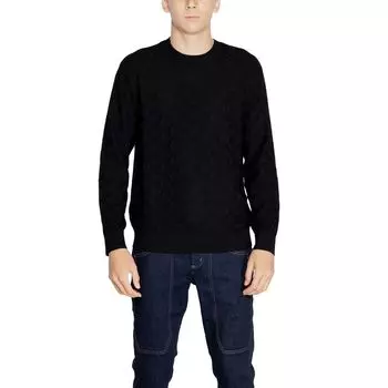 Черная вискозная футболка Armani Exchange