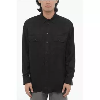 Черная вискозная рубашка Neil Barrett, Black