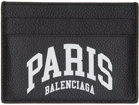 Черная визитница 'Paris' Balenciaga