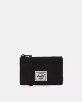 Черная визитница Herschel Supply Oscar на молнии, черный