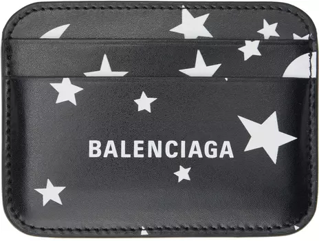 Черная визитница Moon &amp; Stars Balenciaga