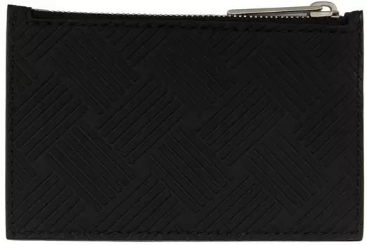 Черная визитница на молнии Bottega Veneta