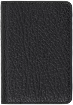 Черная визитница с четырьмя стежками Maison Margiela