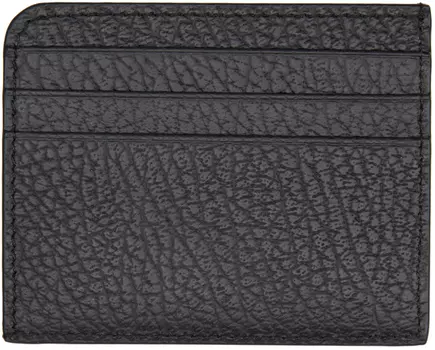 Черная визитница с четырьмя стежками Maison Margiela