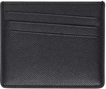 Черная визитница с четырьмя стежками Maison Margiela