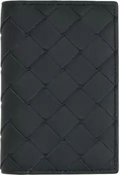 Черная визитница с клапаном Bottega Veneta