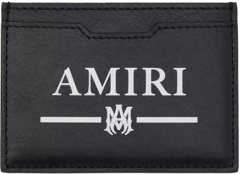 Черная визитница с принтом AMIRI