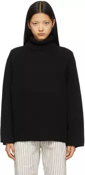 Черная водолазка из шерсти и кашемира Totême
