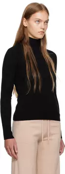 Черная водолазка-канард Max Mara