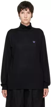 Черная водолазка с вышивкой NEEDLES