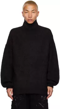 Черная водолазка с высоким воротником Julius