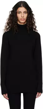 Черная водолазка с защипами Totme