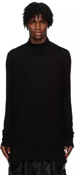 Черная водолазка со швом по краям Julius