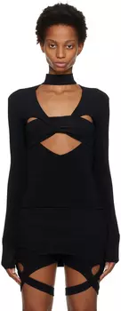 Черная водолазка в форме сердца AMBUSH