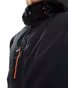 Черная водонепроницаемая утепленная лыжная куртка Dare2B с карманом для ски-пасса Dare 2b