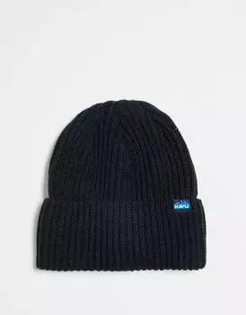 Черная вязаная шапка KAVU Trawler