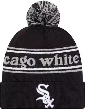 Черная вязаная шапка New Era Youth Chicago White Sox