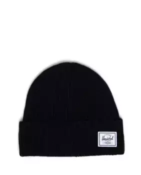Черная вязаная шапка унисекс Herschel, черный