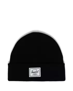 Черная вязаная шапка унисекс в рыбацком стиле Herschel, черный