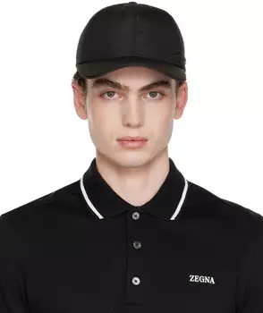 Черная зефирная кепка ZEGNA