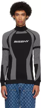 Черная жаккардовая водолазка MISBHV