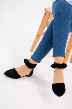 Черная женская балерина Ballerina Fox Shoes, черный