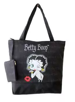 Черная женская большая сумка Essential Betty Boop, черный