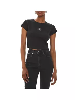 Черная женская футболка Calvin Klein