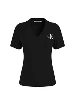 Черная женская футболка Calvin Klein Jeans