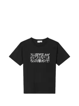 Черная женская футболка Gaelle Paris