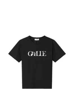 Черная женская футболка Gaelle Paris