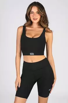 Черная женская футболка миди без рукавов Pineapple, черный