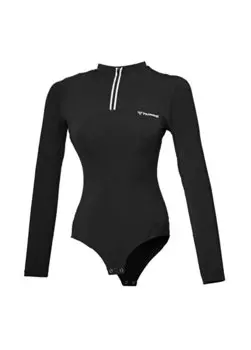 Черная женская футболка с круглым воротником 911772-2001 HMLFELLI LS/BODY Hummel, черный